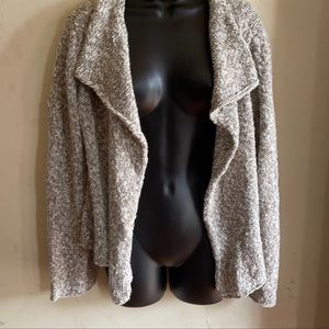 Eileen fisher knit open front cardigan size L